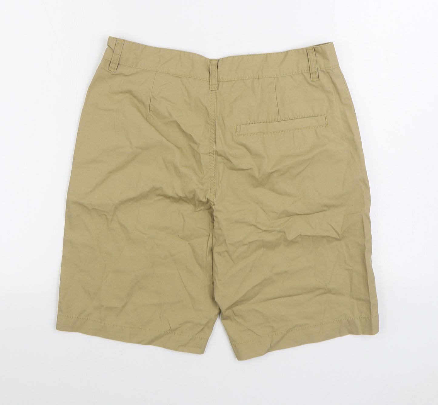 Cedar Wood State Mens Beige Cotton Chino Shorts Size 32 in L9 in Regular Zip