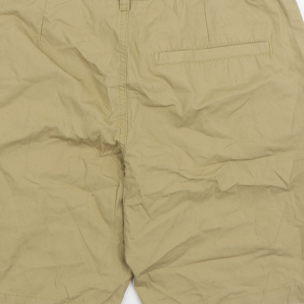 Cedar Wood State Mens Beige Cotton Chino Shorts Size 32 in L9 in Regular Zip