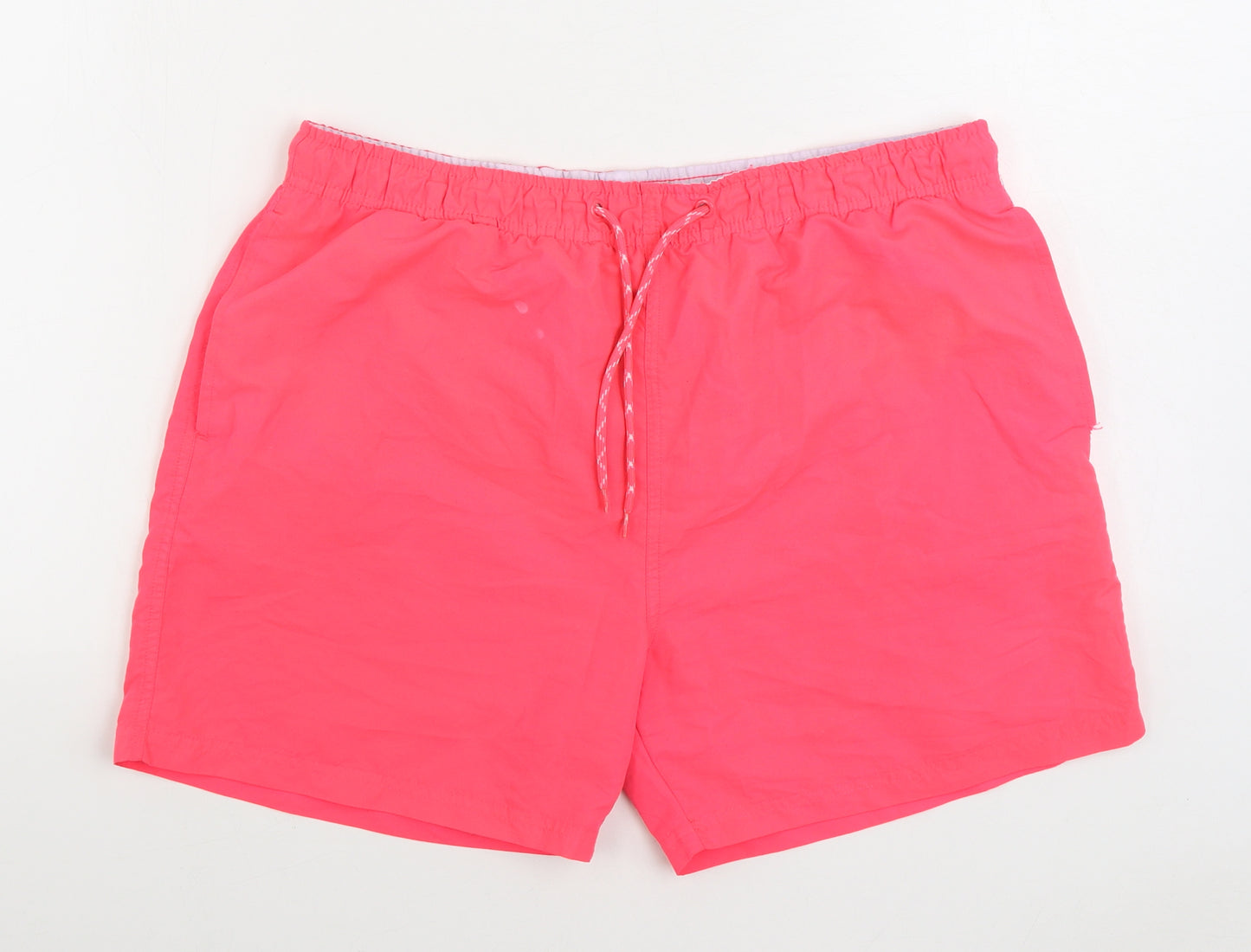 Primark Mens Pink Polyester Sweat Shorts Size L Regular Tie - Swim trunks