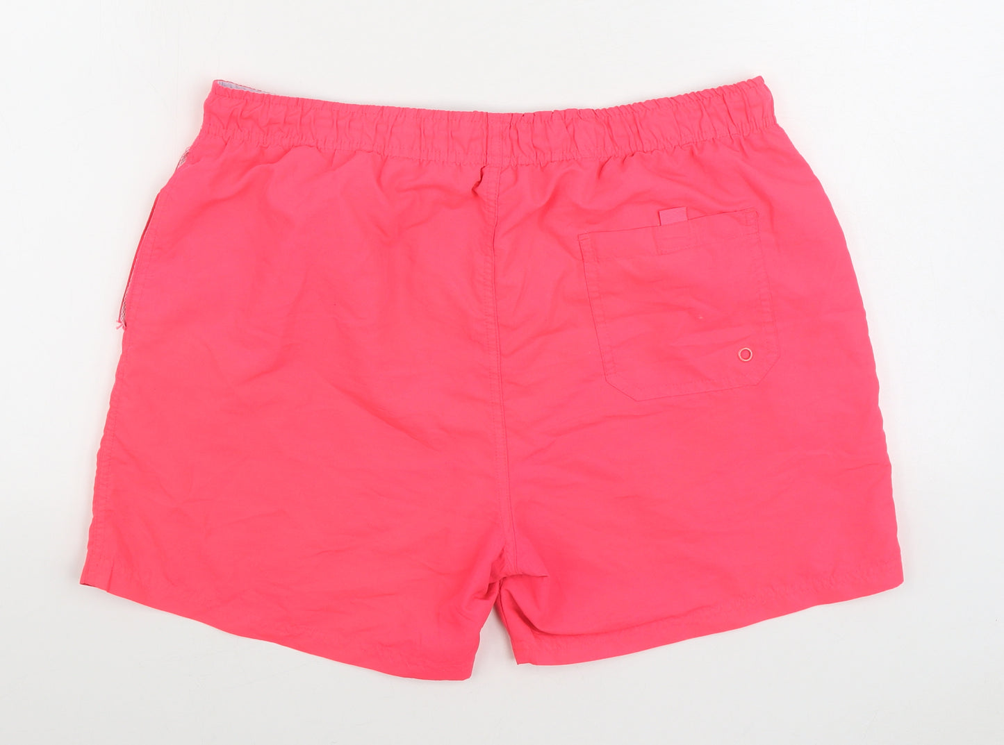 Primark Mens Pink Polyester Sweat Shorts Size L Regular Tie - Swim trunks