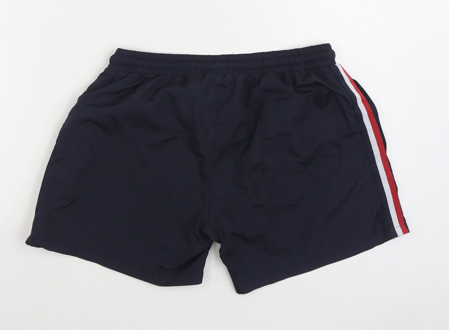 Pre London Mens Black Polyester Sweat Shorts Size L Regular Tie - Swim trunks
