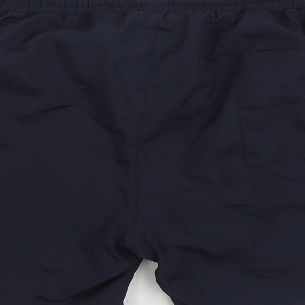 Pre London Mens Black Polyester Sweat Shorts Size L Regular Tie - Swim trunks