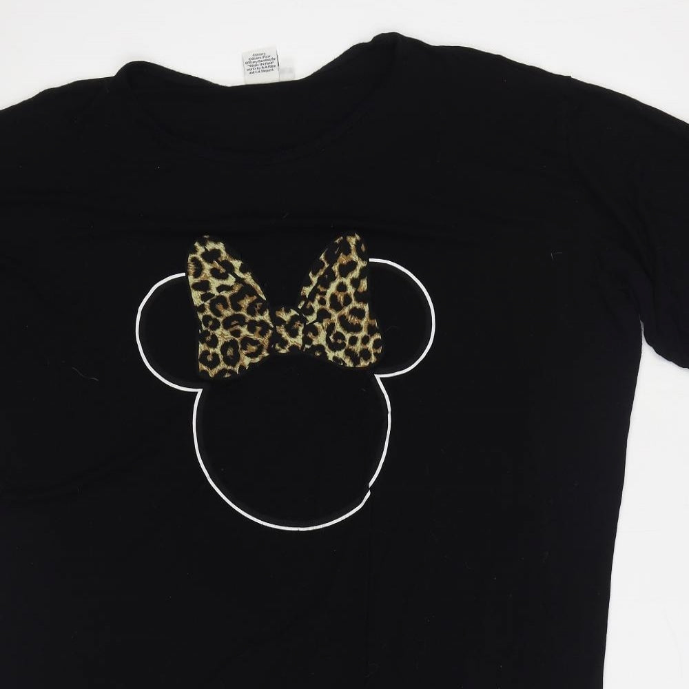 Disney Womens Black Viscose Top Nightshirt Size 16