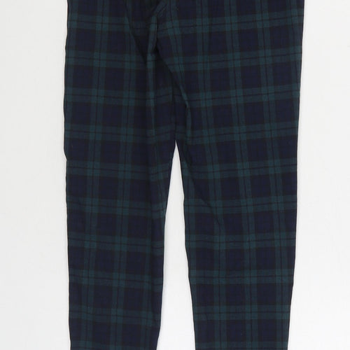 Primark Womens Green Paisley Viscose Trousers Size 6 L27 in Regular Zip