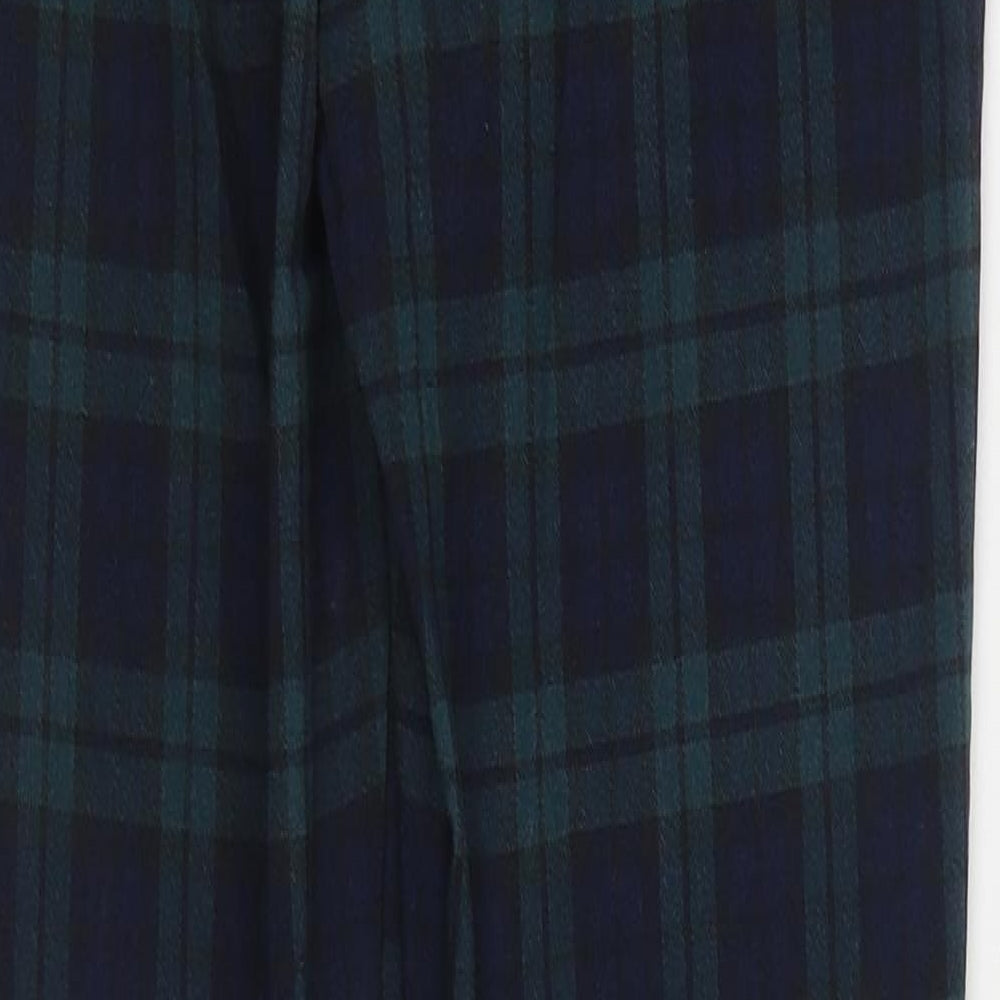 Primark Womens Green Paisley Viscose Trousers Size 6 L27 in Regular Zip