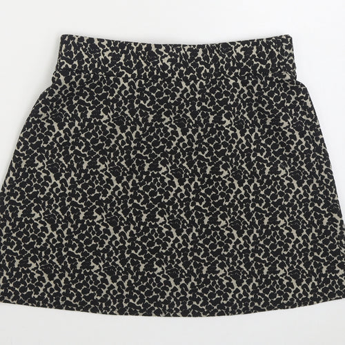 George Womens Brown Animal Print Polyester A-Line Skirt Size 10