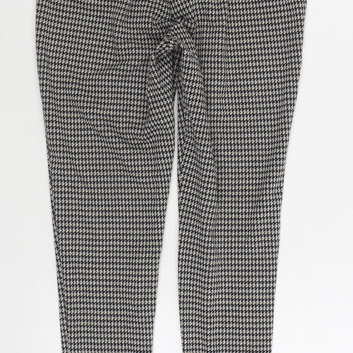 George Womens Black Viscose Trousers Size 10 L25 in Regular Zip