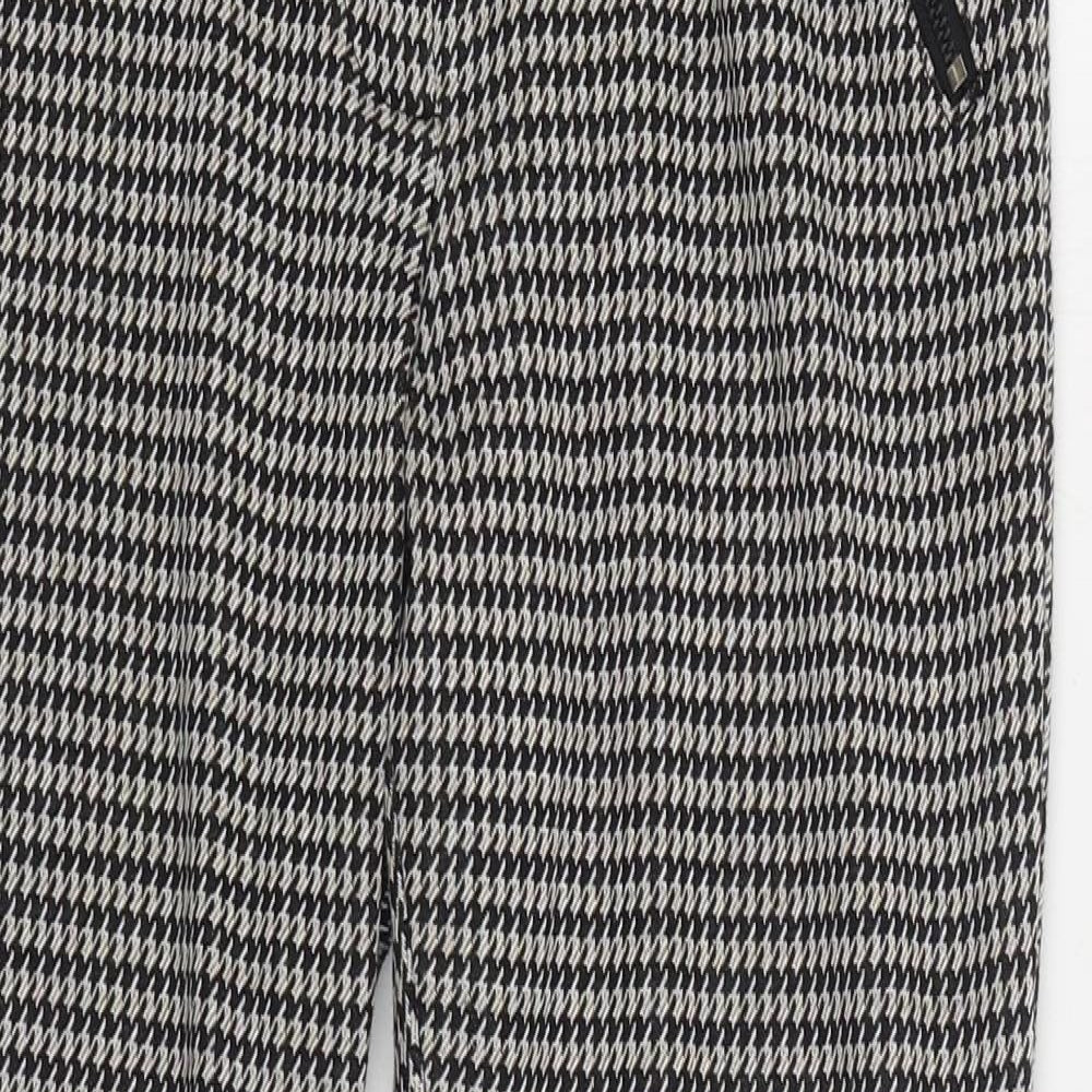 George Womens Black Viscose Trousers Size 10 L25 in Regular Zip