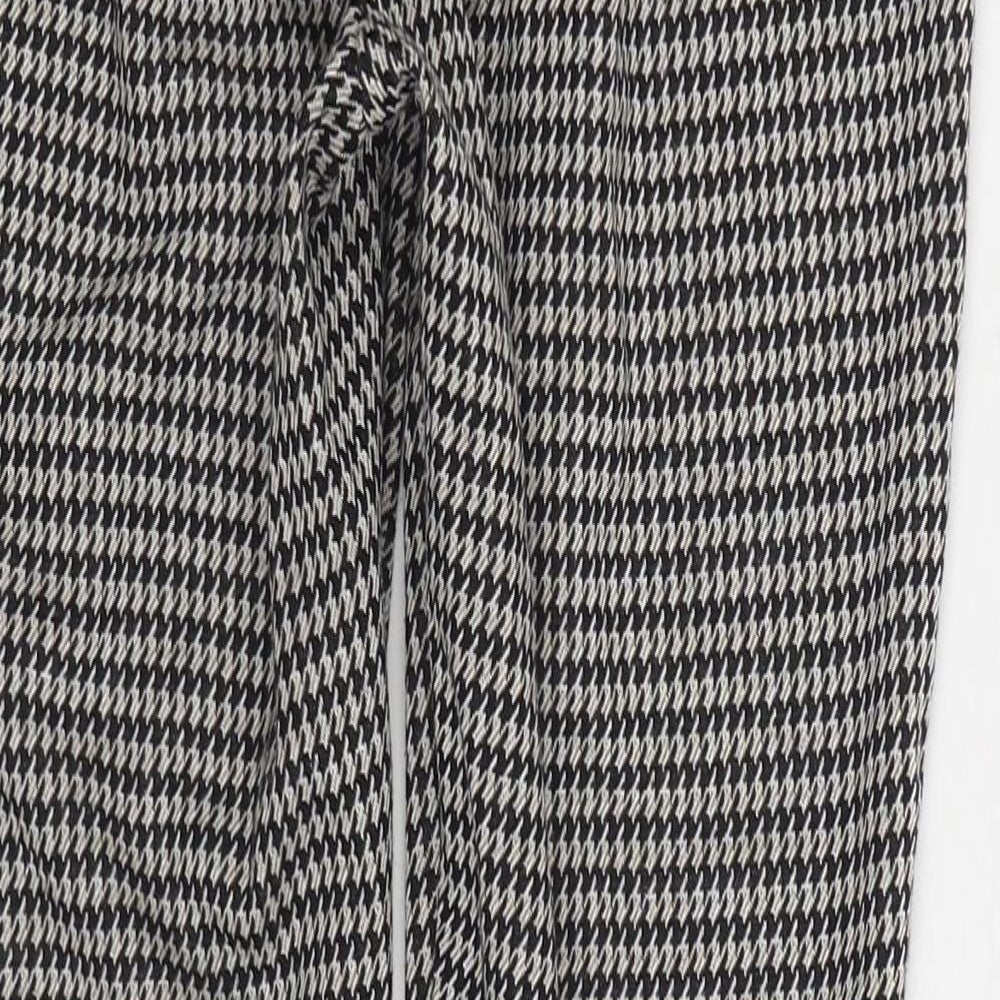 George Womens Black Viscose Trousers Size 10 L25 in Regular Zip