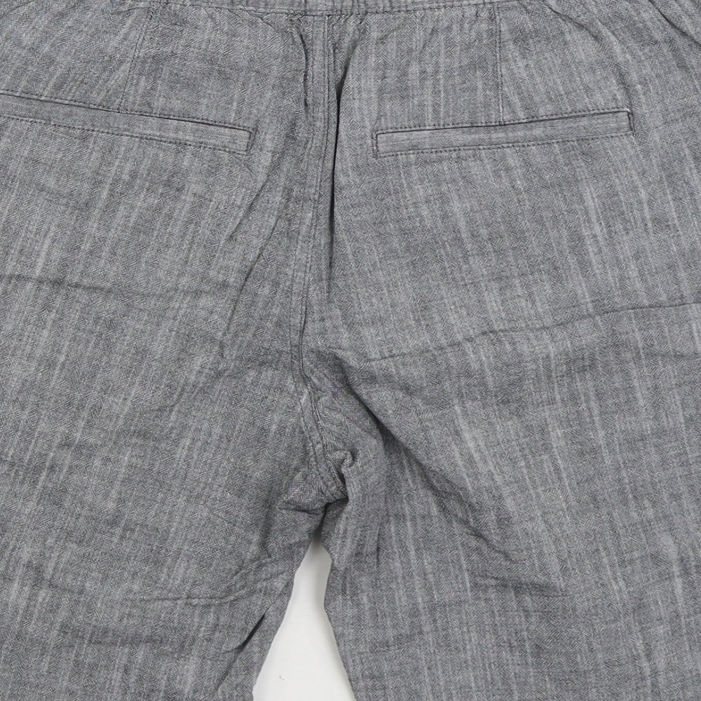 F&F Mens Grey Cotton Sweat Shorts Size 34 L8 in Regular Zip
