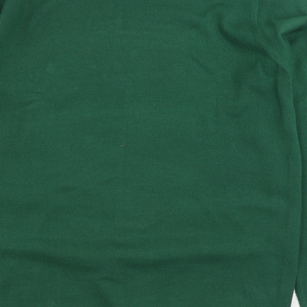Livergy Mens Green Round Neck Acrylic Pullover Jumper Size M - Christmas Jumper