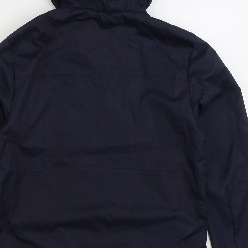 Peacocks Mens Blue Rain Coat Coat Size M Zip