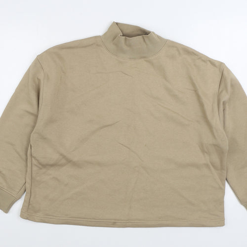 TU Womens Brown Cotton Pullover Sweatshirt Size L Pullover