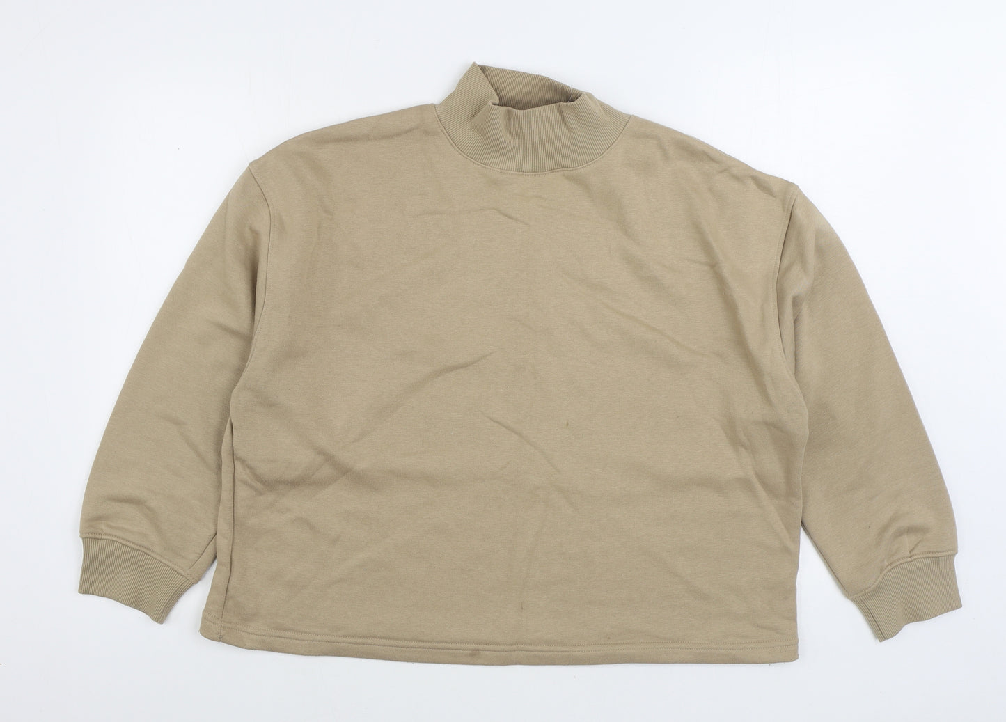 TU Womens Brown Cotton Pullover Sweatshirt Size L Pullover