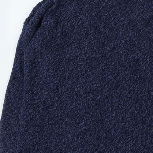 Fat Face Womens Blue V-Neck Cotton Cardigan Jumper Size 10