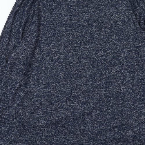 Marks and Spencer Womens Blue Round Neck Viscose Pullover Jumper Size 10
