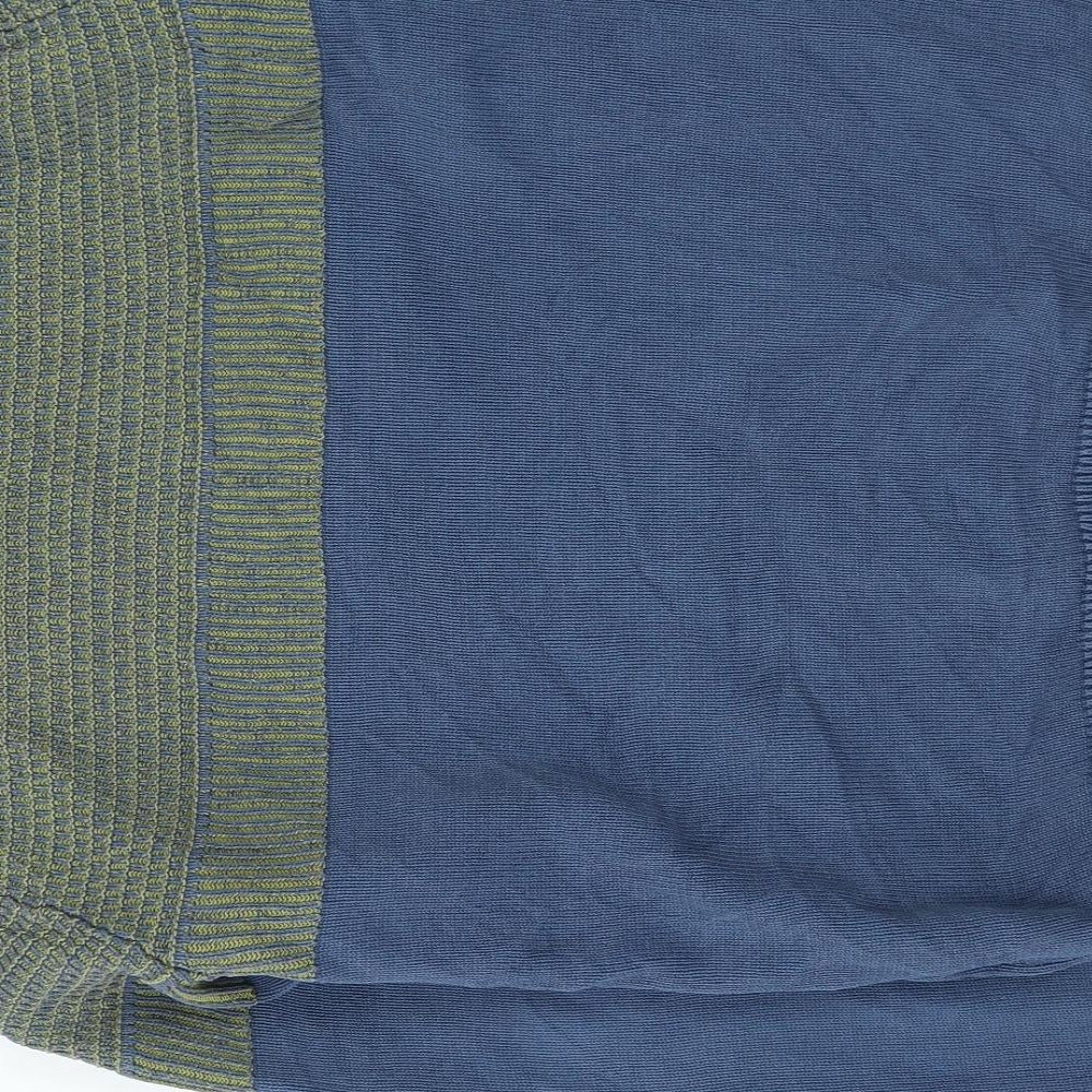 John Lewis Mens Blue Round Neck Acrylic Pullover Jumper Size M