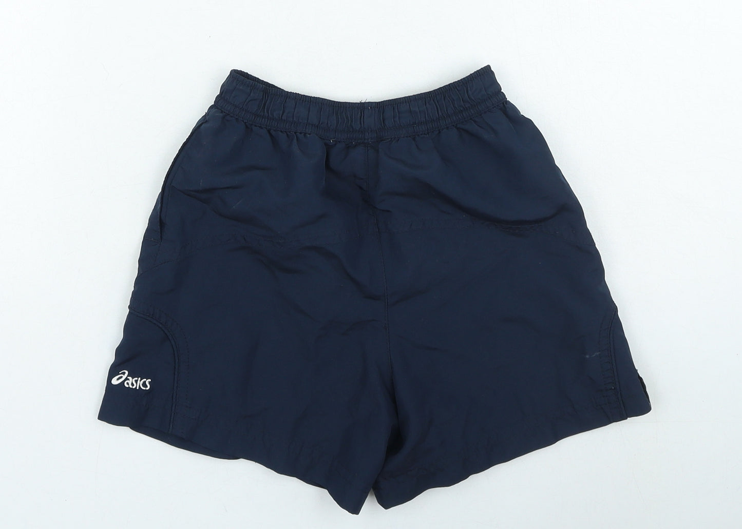 ASICS Boys Blue Polyester Sweat Shorts Size 2-3 Years Regular