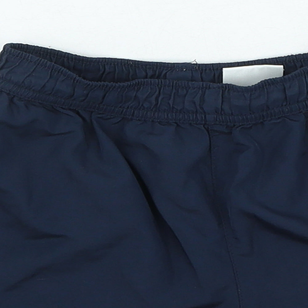 ASICS Boys Blue Polyester Sweat Shorts Size 2-3 Years Regular