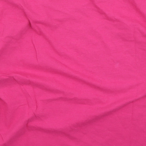 Gildan Girls Pink Cotton Basic Casual Size 5-6 Years Round Neck - Im the big sister