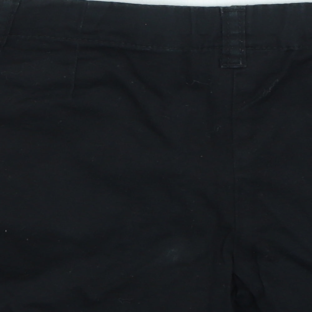 NEXT Girls Black Cotton Hot Pants Shorts Size 8 Years Regular