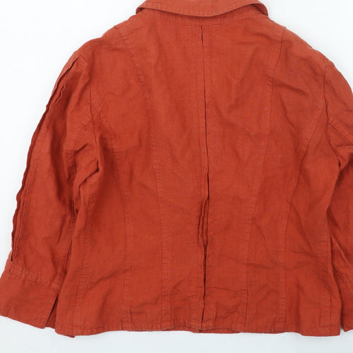 Betty Barclay Womens Orange Jacket Size 12