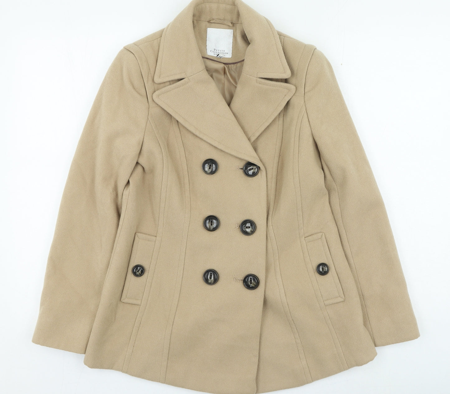 Debenhams Womens Brown Trench Coat Coat Size 10