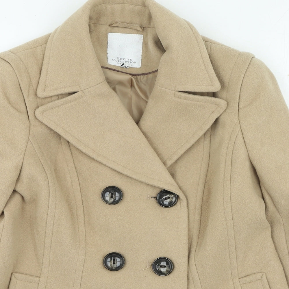 Debenhams Womens Brown Trench Coat Coat Size 10