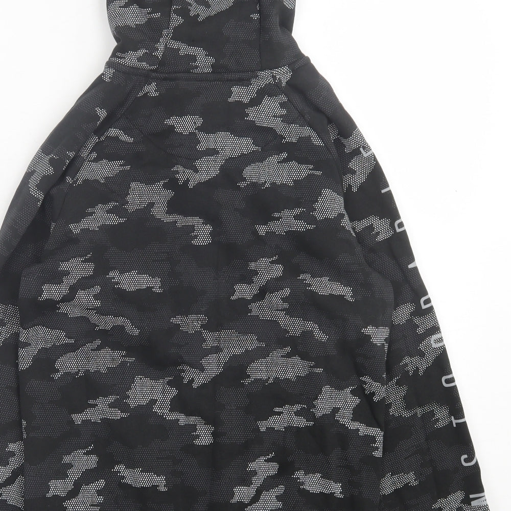 NEXT Boys Grey Camouflage Cotton Full Zip Hoodie Size 11-12 Years Zip