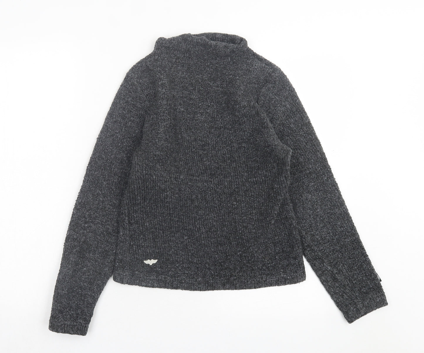 Kangaroo Poo Womens Grey Polyester Pullover Sweatshirt Size 12 Pullover