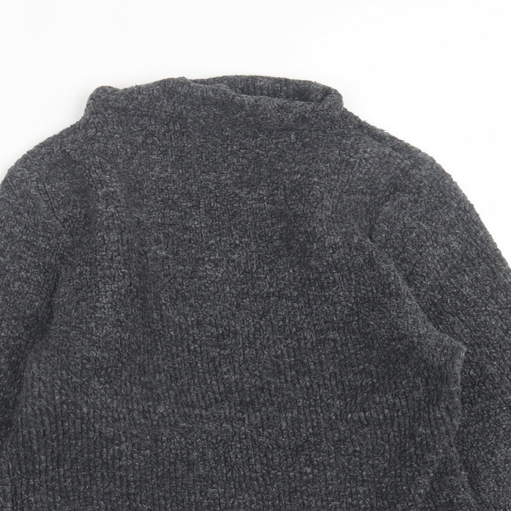 Kangaroo Poo Womens Grey Polyester Pullover Sweatshirt Size 12 Pullover