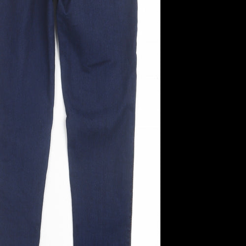 Denim & Co. Womens Blue Cotton Jegging Trousers Size 10 L30 in Regular