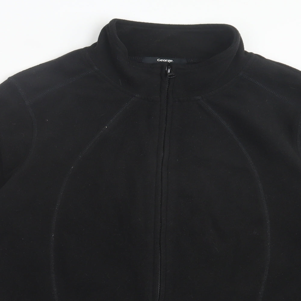 George Womens Black Jacket Size 20 Zip
