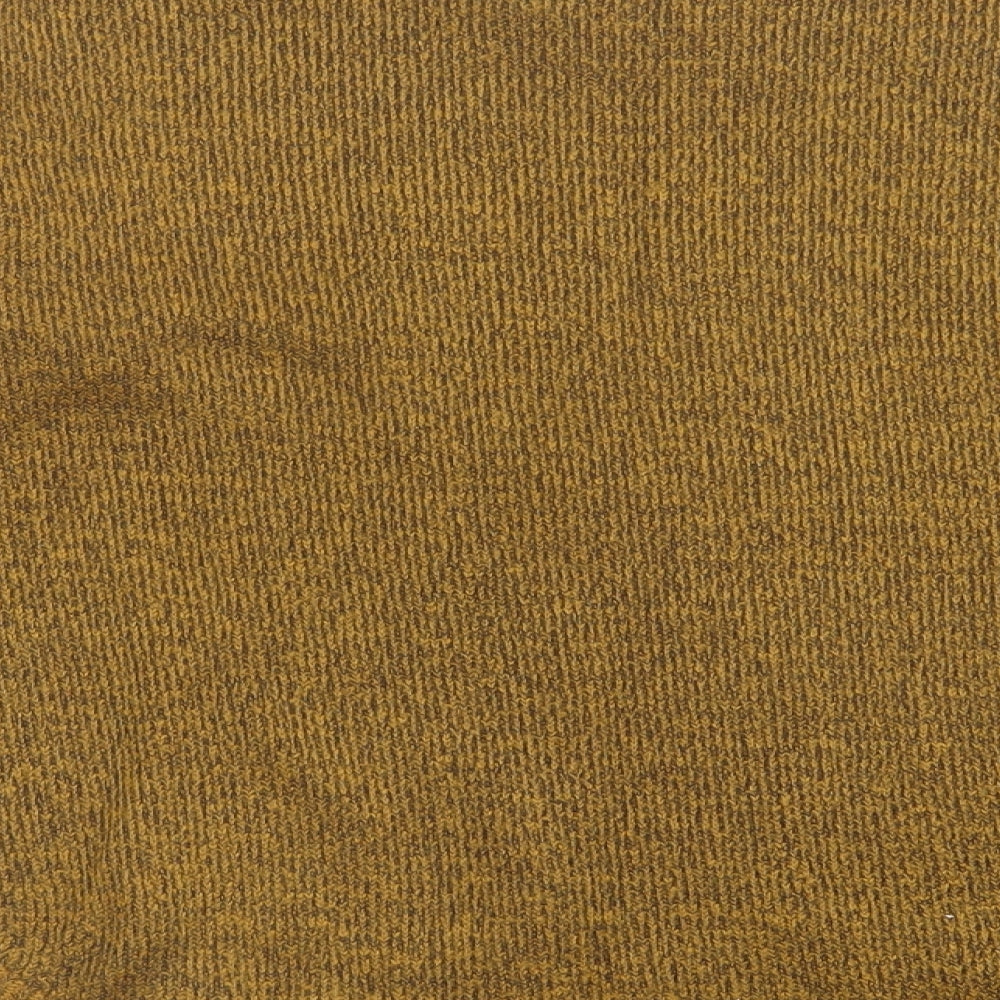 New Look Womens Yellow Crew Neck Polyester Pullover Jumper Size 6