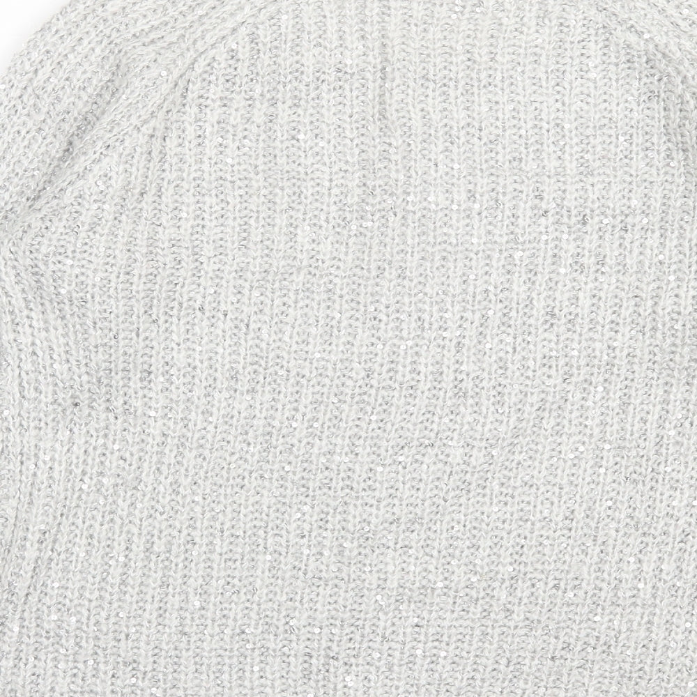 Atmosphere Womens Grey Crew Neck Acrylic Pullover Jumper Size 10