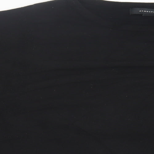 Primark Womens Black Crew Neck Viscose Pullover Jumper Size XL