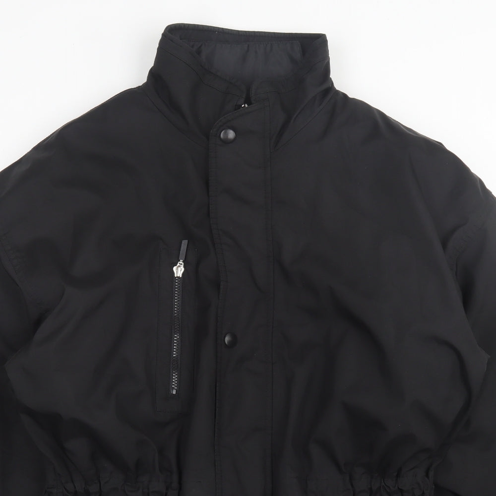 Result Mens Black Jacket Coat Size L Zip