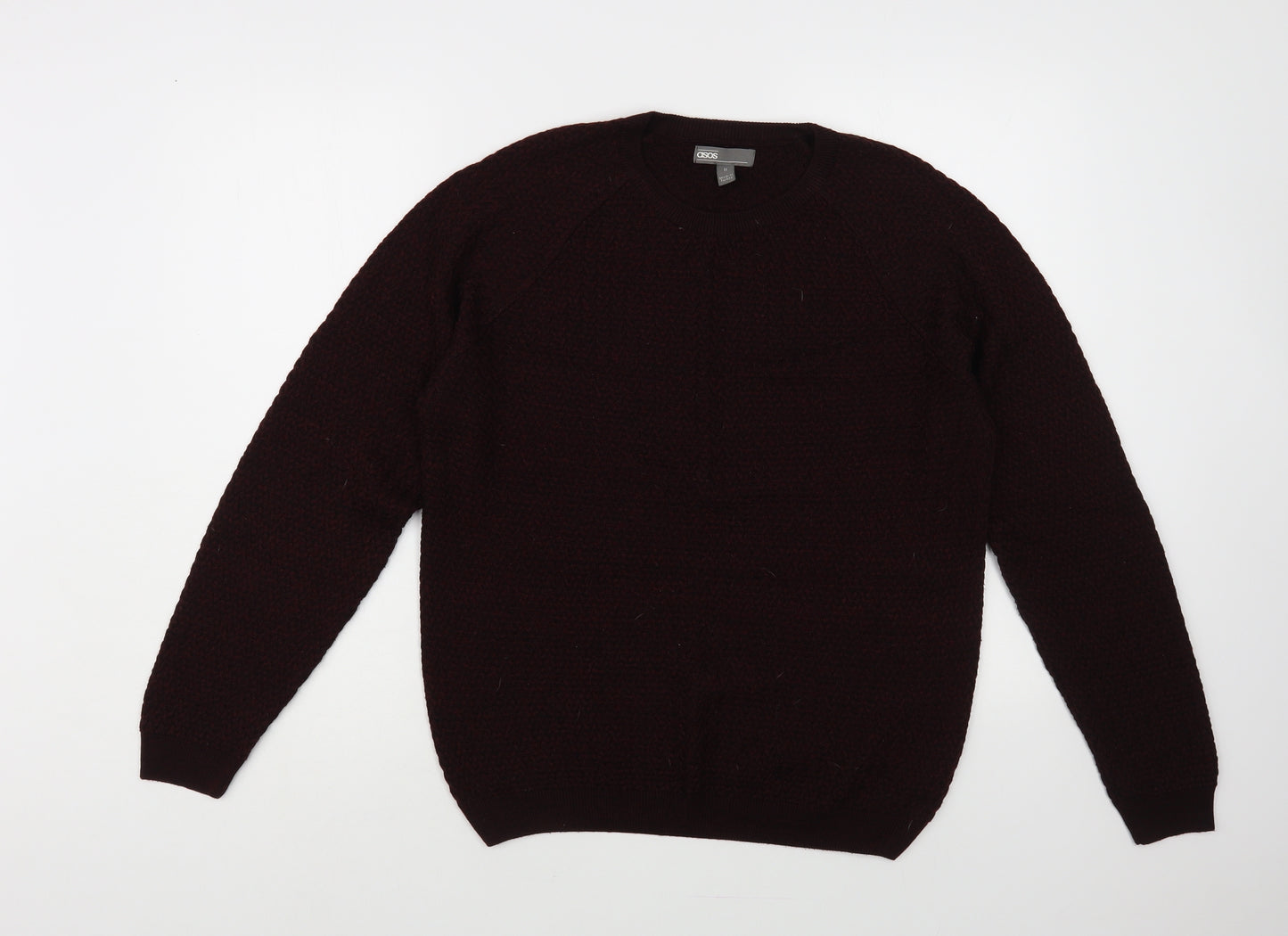 ASOS Mens Purple Crew Neck Acrylic Pullover Jumper Size M