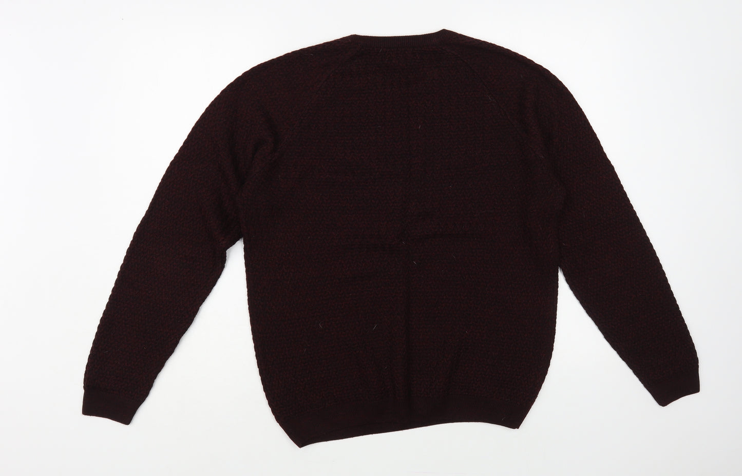 ASOS Mens Purple Crew Neck Acrylic Pullover Jumper Size M