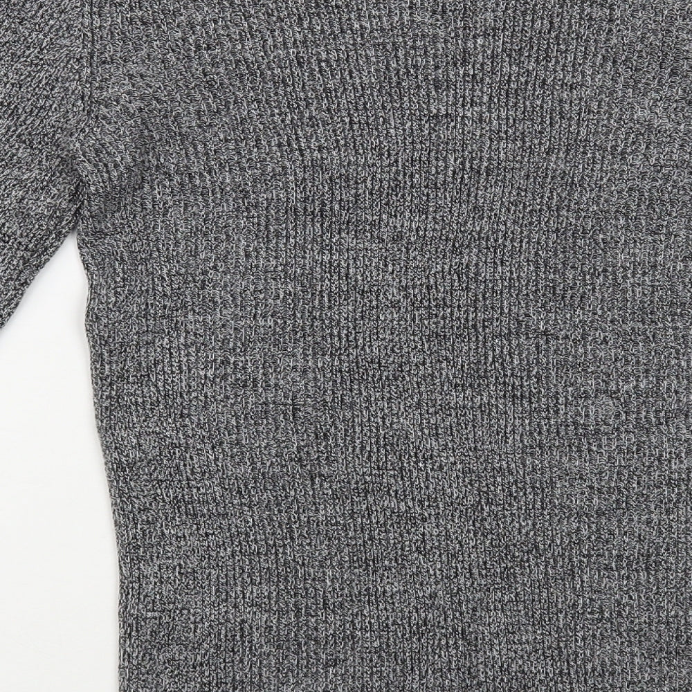 ASOS Mens Grey Crew Neck Acrylic Pullover Jumper Size M