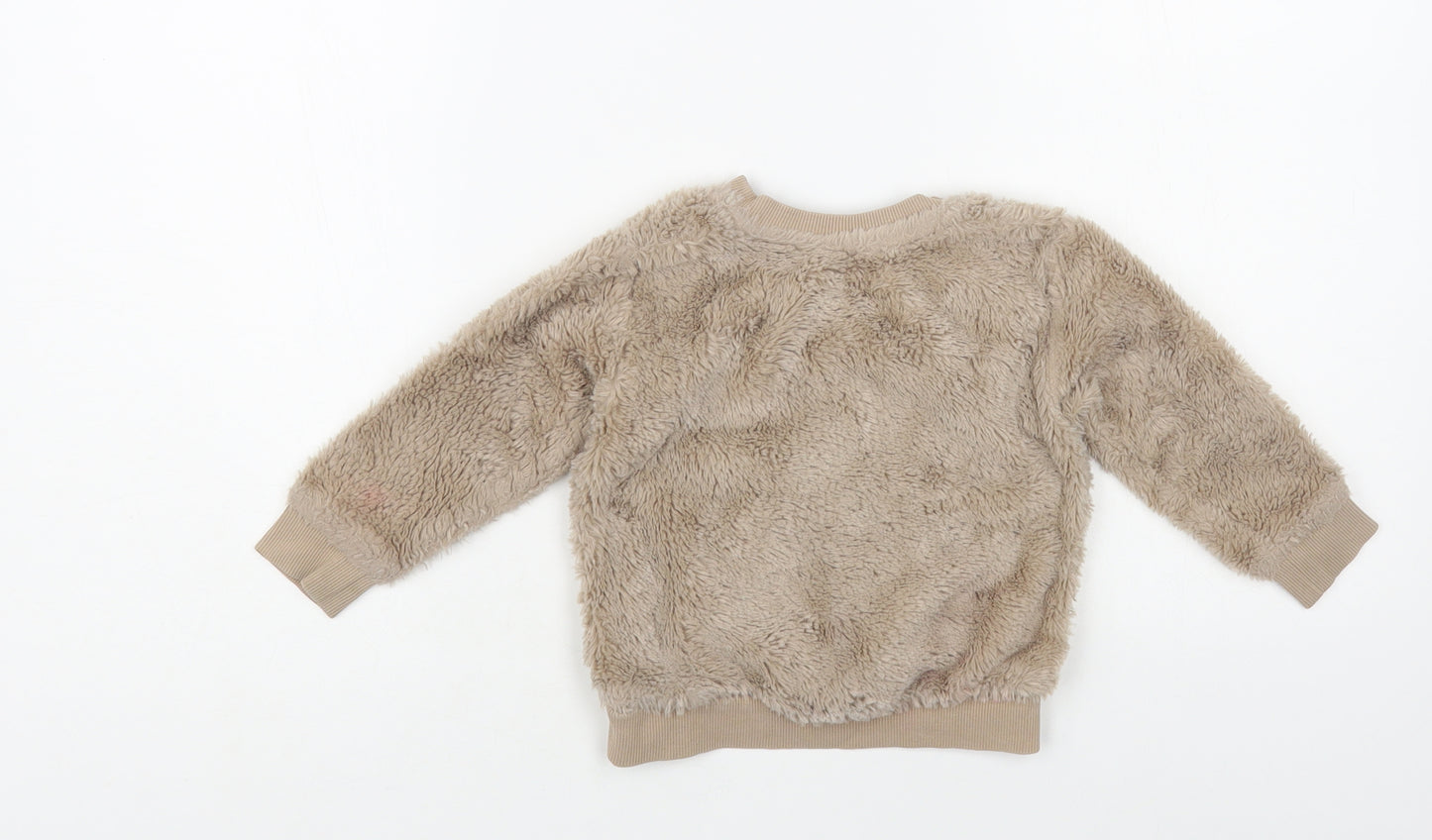 Nutmeg Baby Brown Polyester Pullover Jumper Size 18-24 Months Pullover - Bear