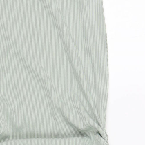 SheIn Womens Green Polyester Bodycon Size M Crew Neck Pullover