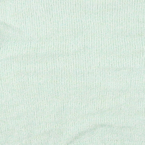 George Womens Green Boat Neck Acrylic Pullover Jumper Size 16