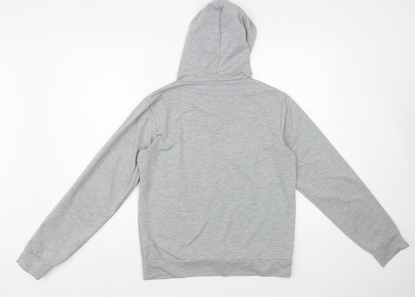 SheIn Womens Grey Polyester Pullover Hoodie Size M Pullover - Sorry I'm Late