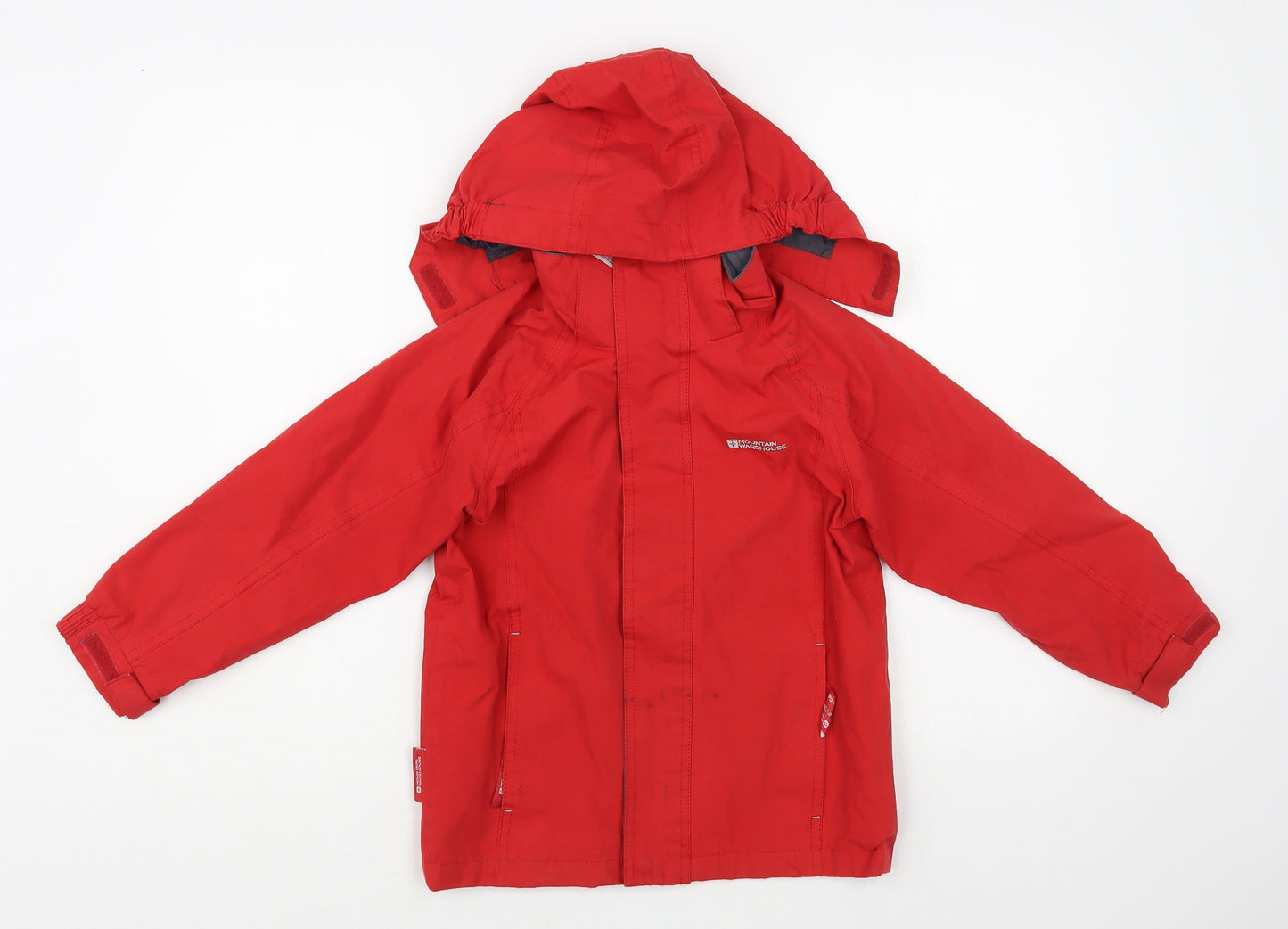 Mountain Warehouse Girls Red Windbreaker Jacket Size 5-6 Years Zip