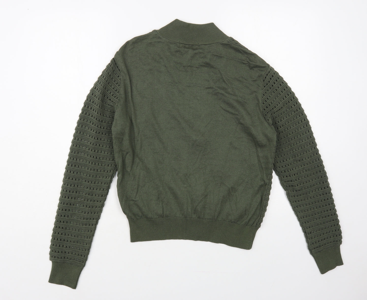 Atmosphere Womens Green Collared Polyester Full Zip Jumper Size 16