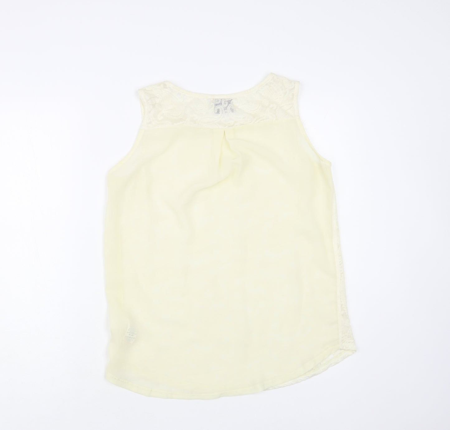 NEXT Womens Ivory Paisley Cotton Basic Blouse Size 10 Boat Neck