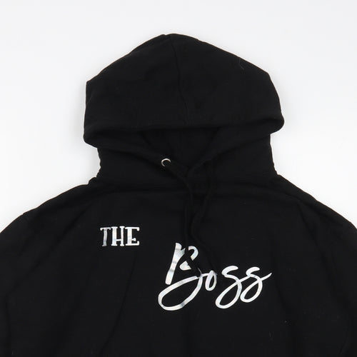 Stars & Stripes Womens Black Cotton Pullover Hoodie Size M Pullover - The Boss