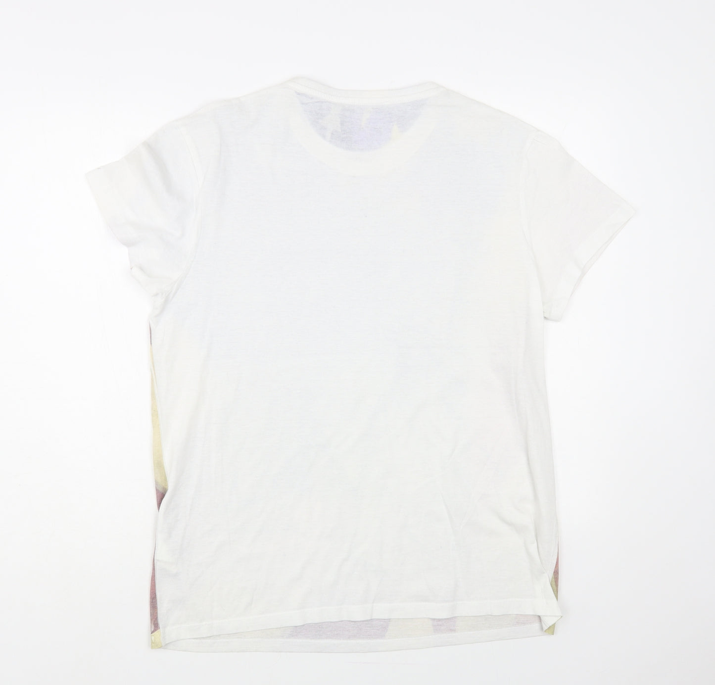 Cedar Wood State Mens Multicoloured Polyester T-Shirt Size L Crew Neck