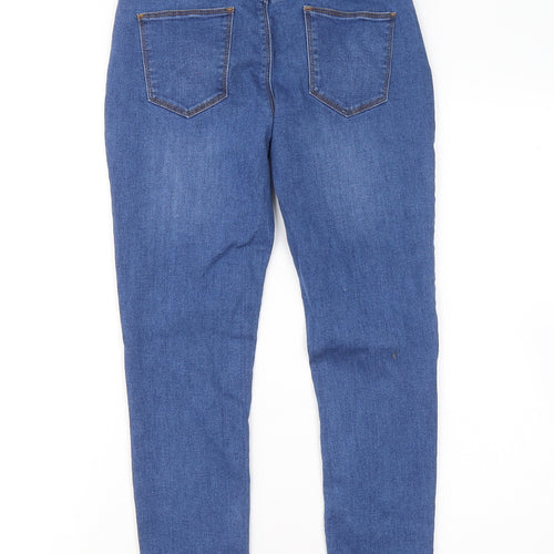 Denim & Co. Girls Blue Cotton Skinny Jeans Size 11-12 Years Regular
